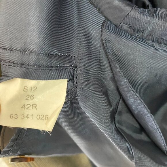 Brooks Brothers 1818 Madison Silk Wool Suit Jacket Size 42R Brown Blue Plaid - Picture 12 of 16